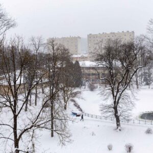 widok z baszty Pałacu Lubomirskich na Park