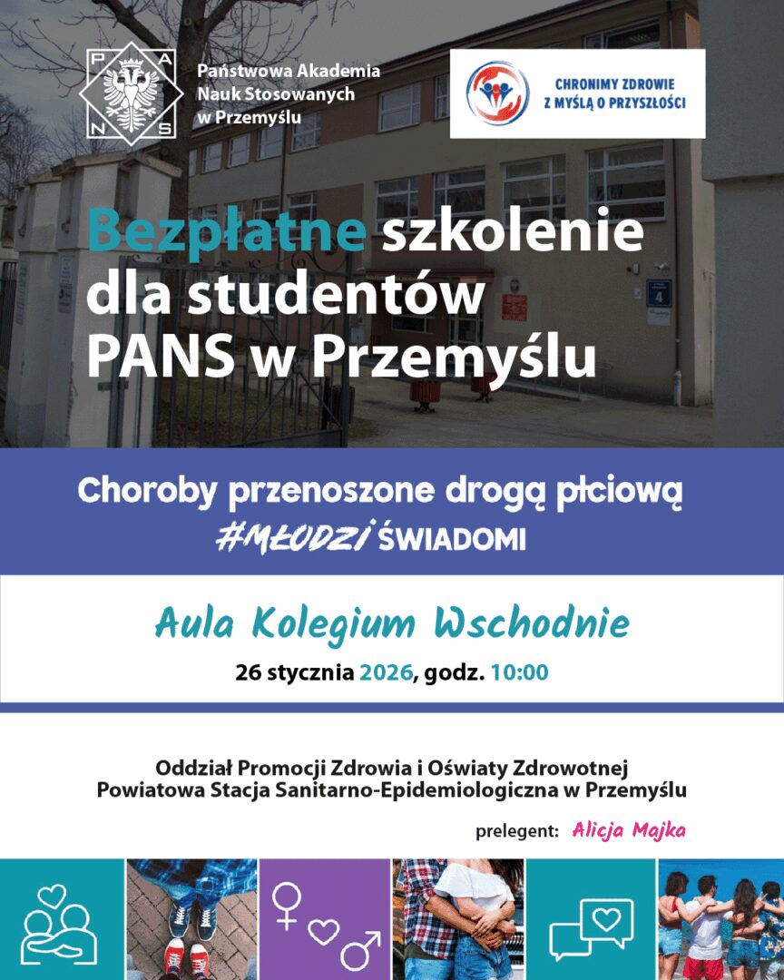 #MłodziŚwiadomi – zapraszamy na bezpłatne szkolenie dla studentów nt. chorób przenoszonych drogą płciową
