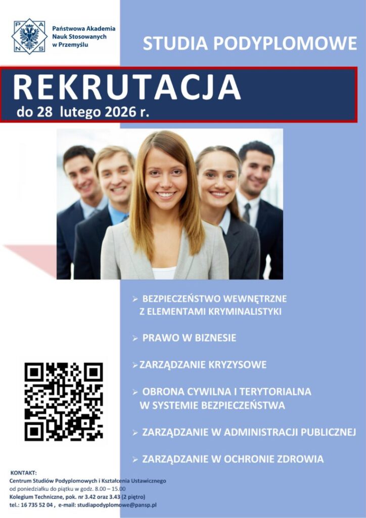 STUDIA PODYPLOMOWE w Przemyślu – trwa rekrutacja!