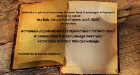 Biblioteka Uczelniana zaprasza na wykład dra hab. Artura Timofiejewa, prof. UMCS