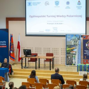 Prorektor ds. rozwoju i współpracy PANS – dr Sławomir Solecki (w trakcie przemówienia)