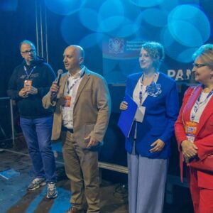 od lewej: Prezydent Miasta Przemyśla, Rektor PANS, Rzecznik Prasowy PANS, Starosta Przemyski