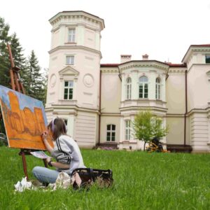 plener malarski w Parku Lubomirskich