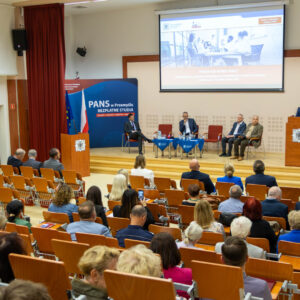 Panel konferencyjny, widok z góry