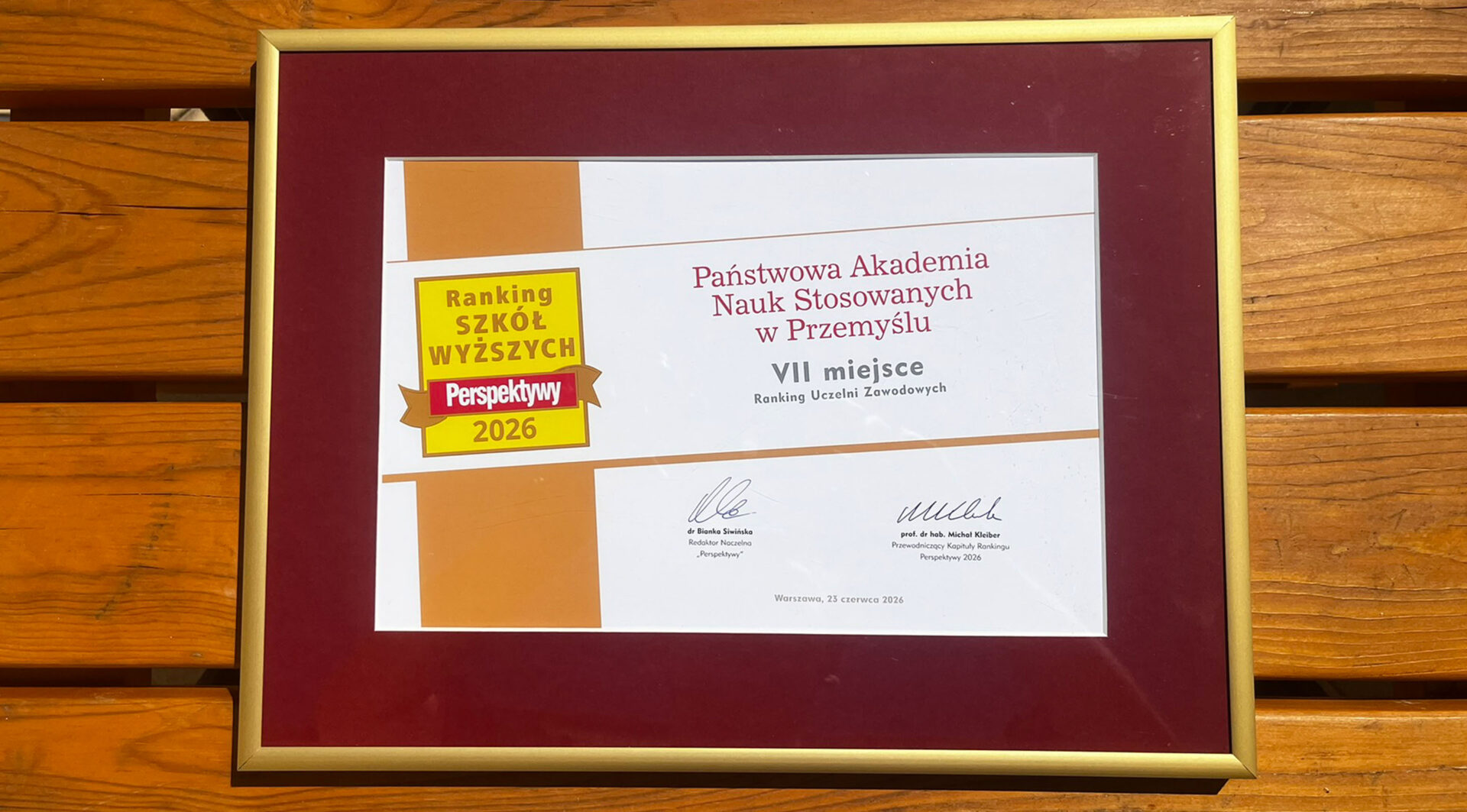 Wyniki Rankingu PERSPEKTYWY: mamy 7. miejsce na 100 uczelni w Polsce! Świętujemy nasz sukces!