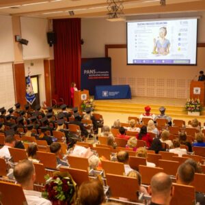 Uczestnicy uroczystości (widok z góry)