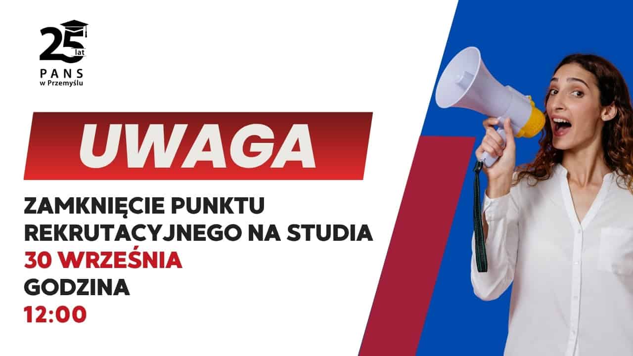 UWAGA! 30 września Punkt Rekrutacyjny PANS będzie otwarty do godz. 12:00