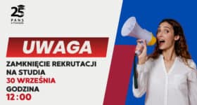 UWAGA! 30 września o godz. 12:00 zapisy na bezpłatne studia zostają zamknięte