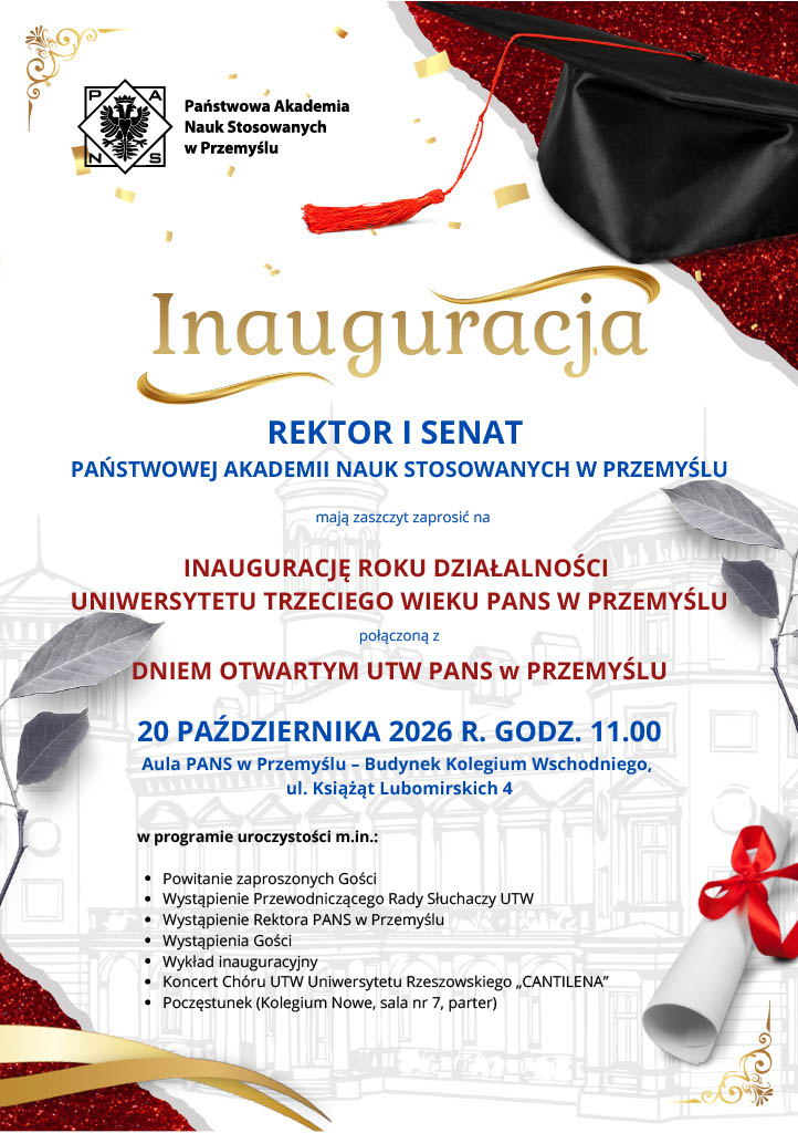 Inauguracja roku działalności akademickiej UTW – zapraszamy 20 października!